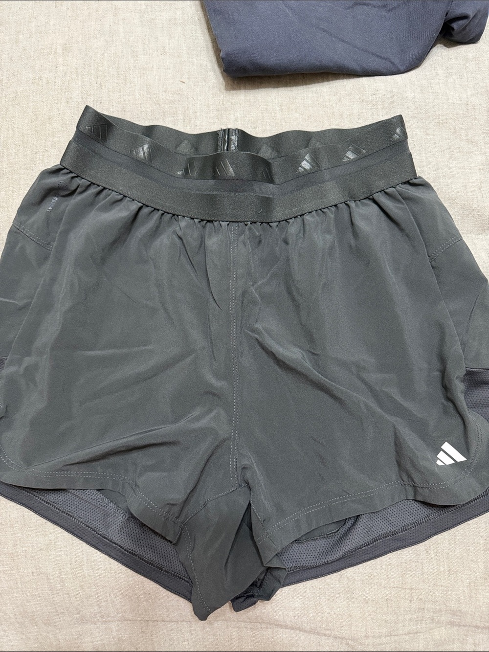 adidas Women's Black Athletic Running Shorts with Inner Liner
